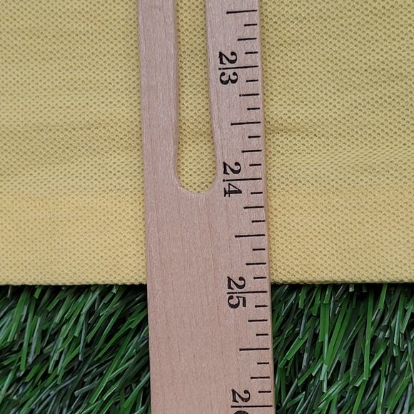 Vintage 80s MOD Crown Polo Shirt Small 17x25 Yellow - Picture 11 of 11